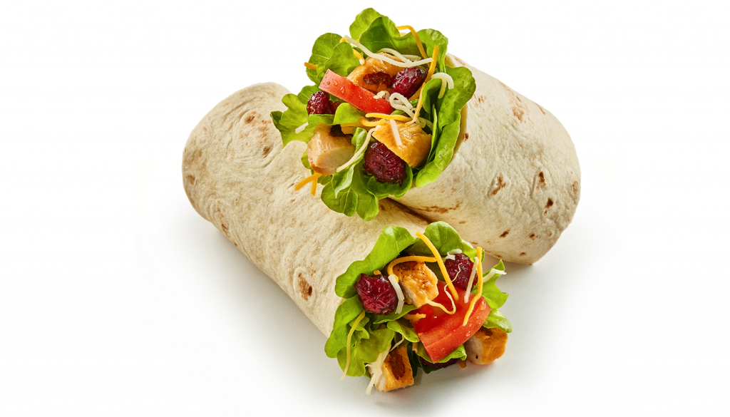 Salanova Cranberry Chicken Wrap